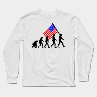 Evolution Us Flag Long Sleeve T-Shirt